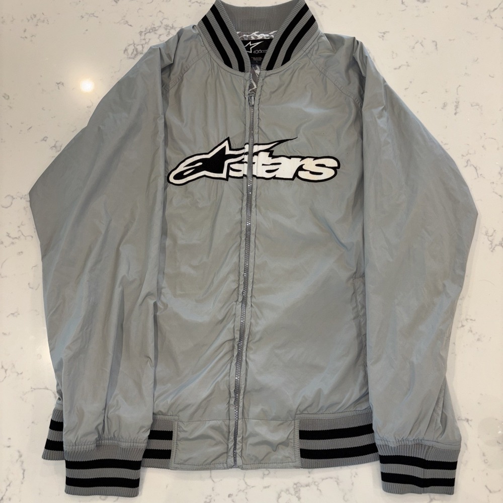 Smashing Pumpkins X AlpineStars Nylon Bomber Jacket Concert Aug. 19th 2008 SZ LG - Picture 11 of 11